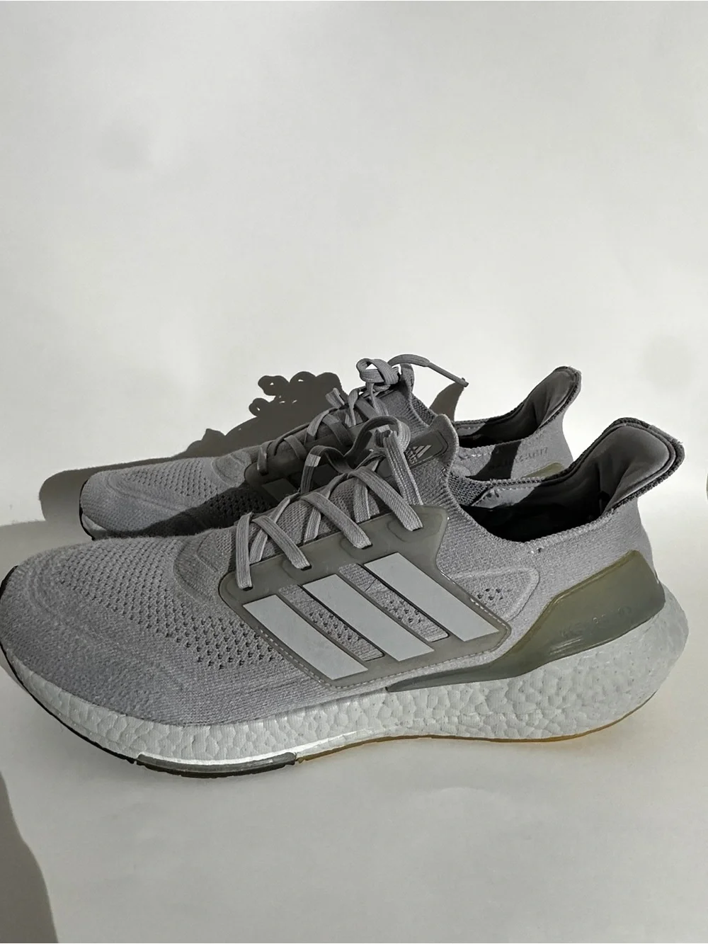 adidas UltraBoost Gray Mesh Running Sneakers Mens US 12 Lace Up FY8354